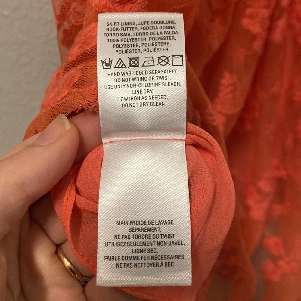 Free People Coral Flower Embroidered Tiered Lace Open Back Maxi Dress - 4 - Picture 13 of 15